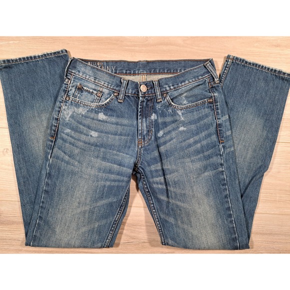 Bullhead Denim Co. Other - Bullhead Dillon Skinny Mens Jeans 30x30 Medium Wash Distressed Denim 100% Cotton